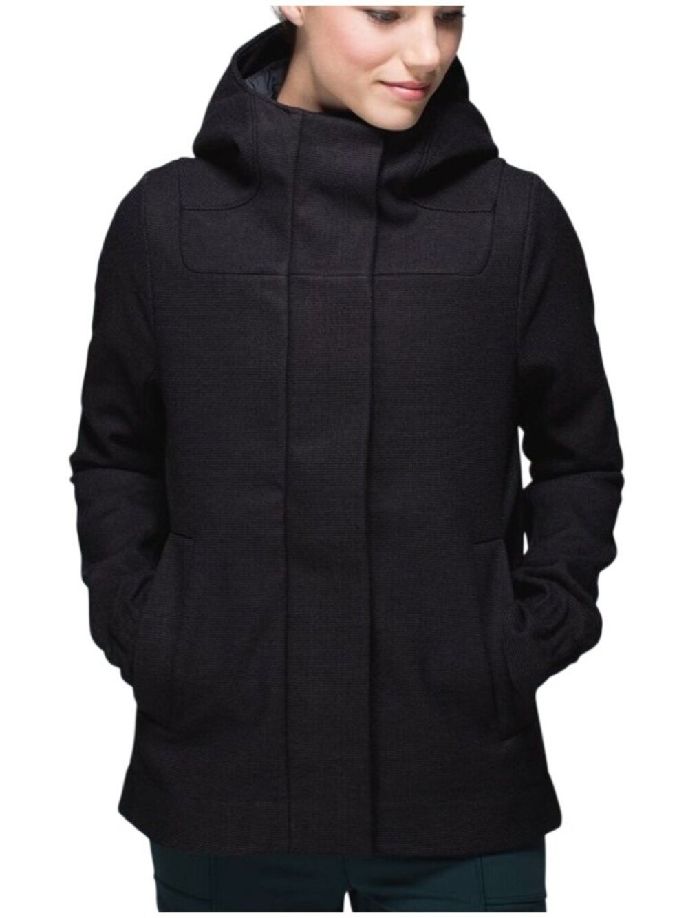 Lululemon Studio Tweed Softshell Jacket Women’s Size 2 Hooded Wind Water Resista